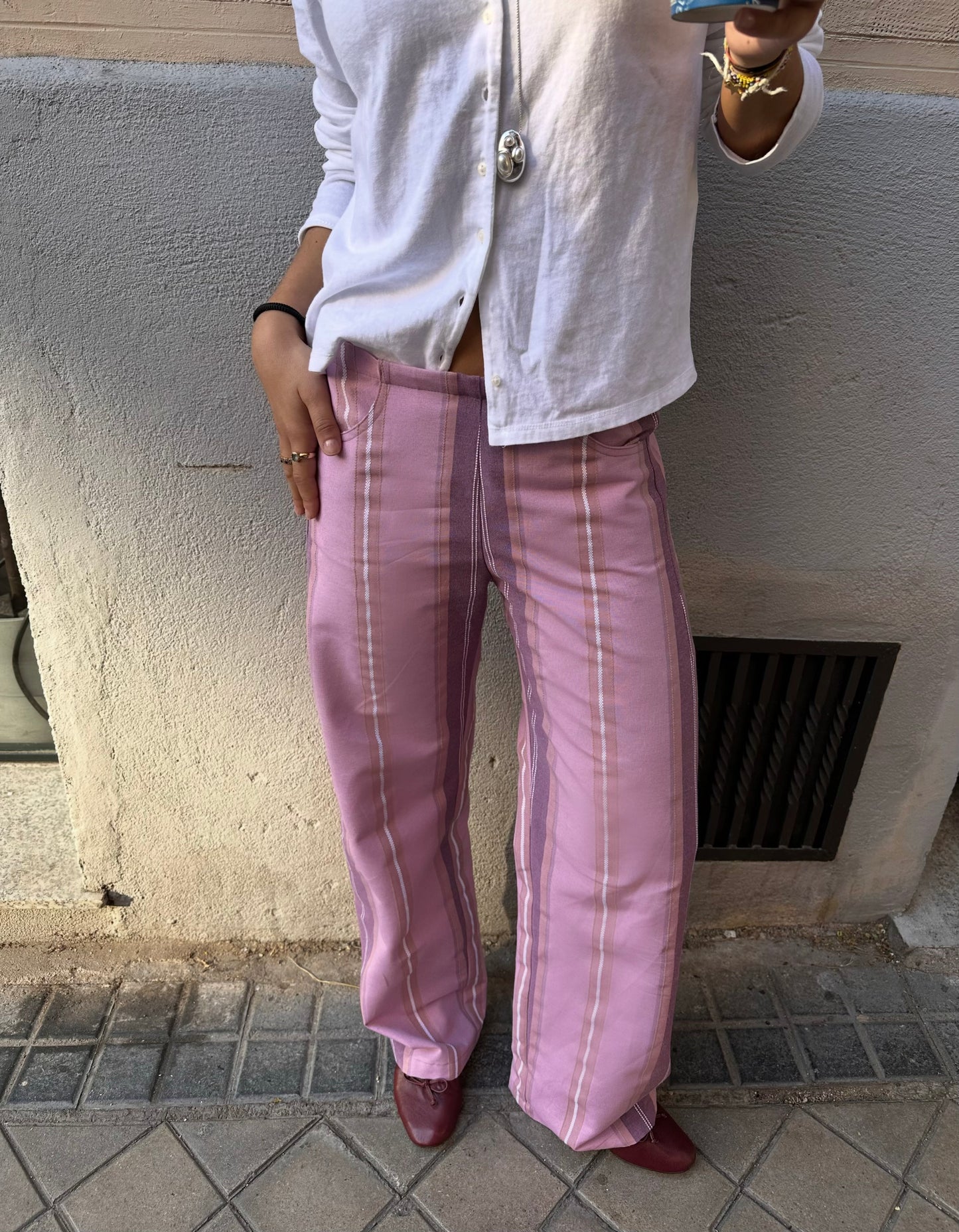 STRIPES PINK PANTS