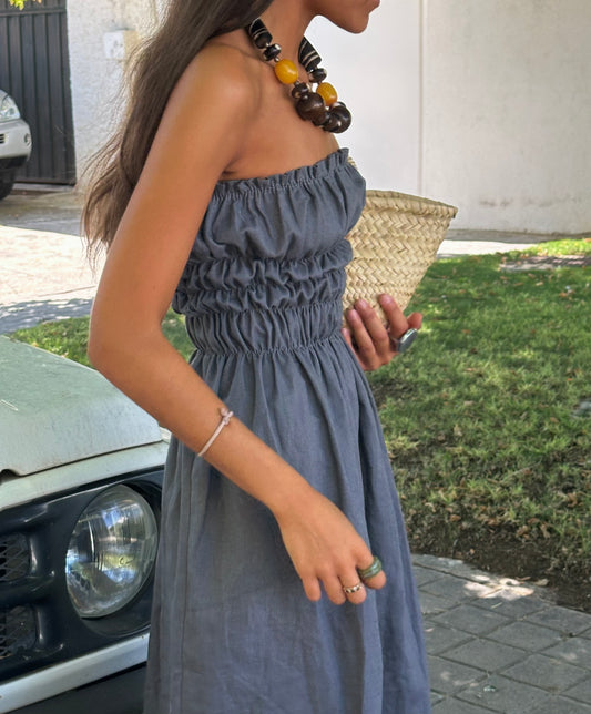 LINEN LIA DRESS