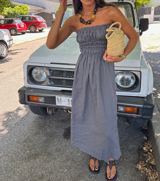 LINEN LIA DRESS
